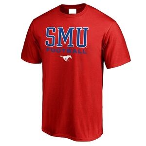 SMU Mustangs Fanatics True Sport Football Big And Tall T-Shirt